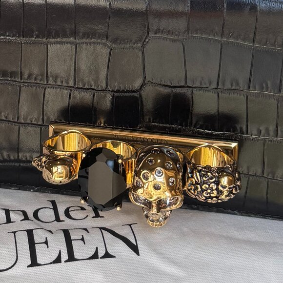 ALEXANDER MCQUEEN MINI JEWELED SATCHEL BAG/BRAND NEW FULL SET - Picture 5 of 12